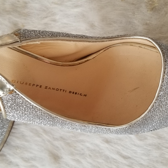 Giuseppe Zanotti Peep Toe Sparkle Pumps - Picture 14 of 15